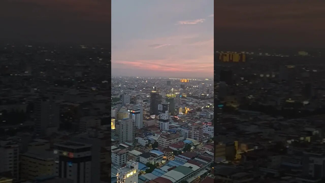 Sunset | My Rooftop Phnom Penh Cambodia 🇰🇭 #shorts #cambodia #phnompenh