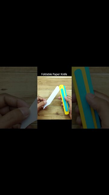 DIY Foldable Paper Made Knife #shorts