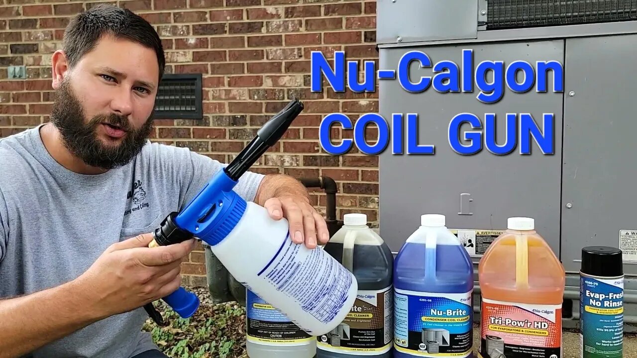 Cleaning Air Conditioner Coils with The Coil Gun @1NuCalgon