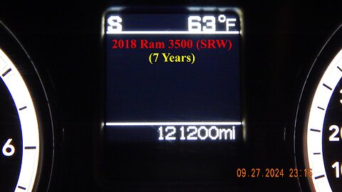 I’ve Had My 2018 Ram 3500 (SRW) For 7 Years – 10/03/2024