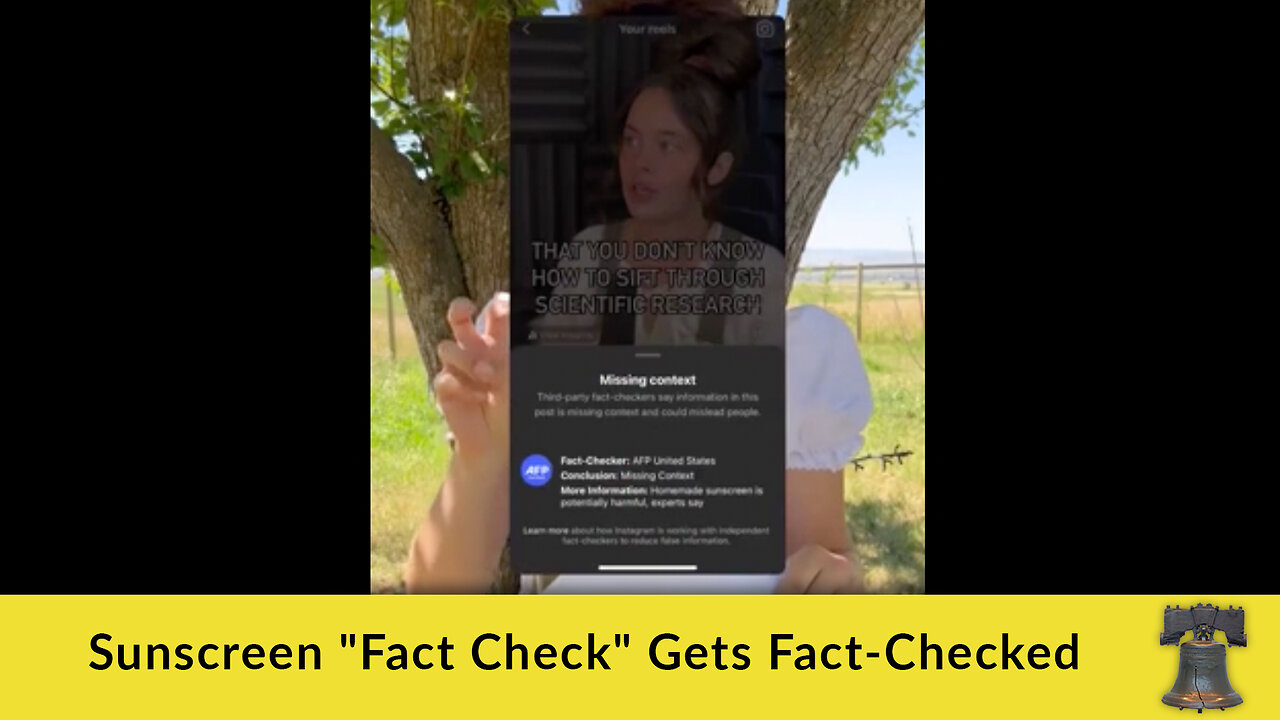 Sunscreen "Fact Check" Gets Fact-Checked