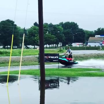 Wisconsin motorsports store takes Sea-Doo for a ride outside flooded building