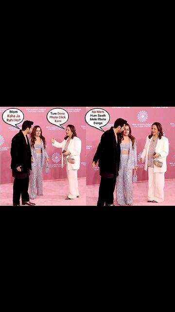 Varun Dhawan Show Love & Respect To His Mother In Front Of Wife Natasha Dalal At NMACC Gala Day 2