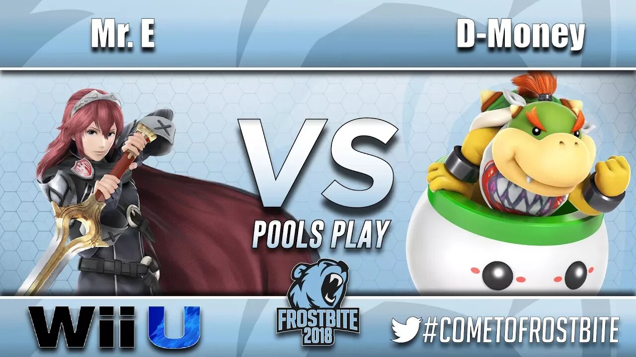 Mr. E (Lucina) vs. D-Money (Bowser Jr.) - Wii U Pools Play - Frostbite 2018