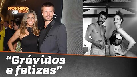 Fernanda Lima e Rodrigo Hilbert estão “grávidos e felizes”