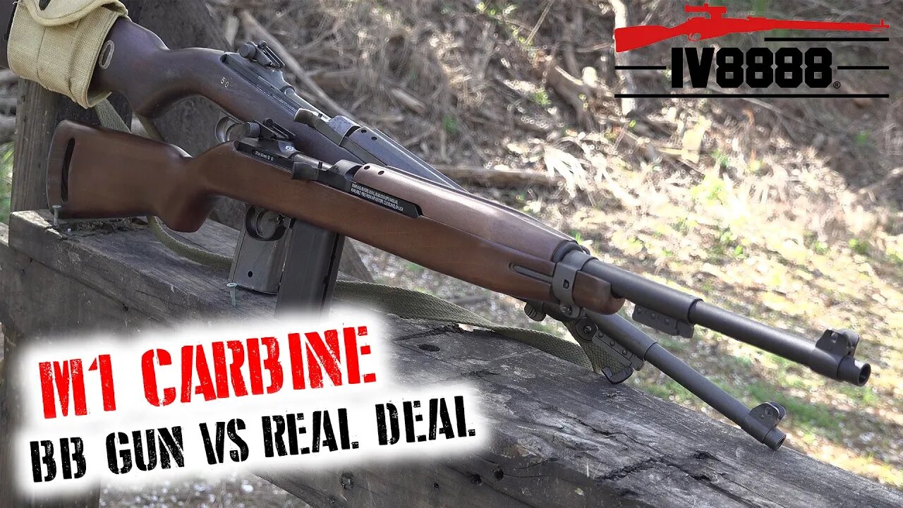 Springfield M1 Carbine BB Gun vs REAL THING