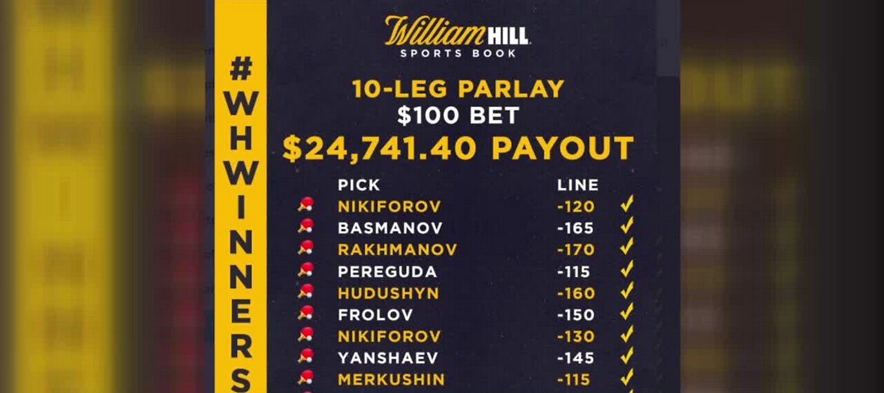 Bettors wins $24K+ on 10-leg parlay