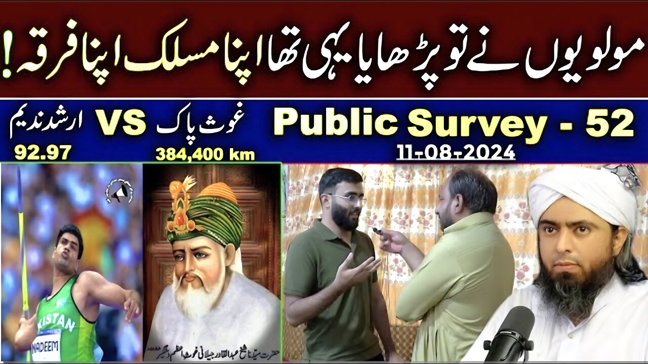 52-Public Survey about Engineer Muhammad Ali Mirza at Jhelum Academy in Sunday Session (04-08-2024)