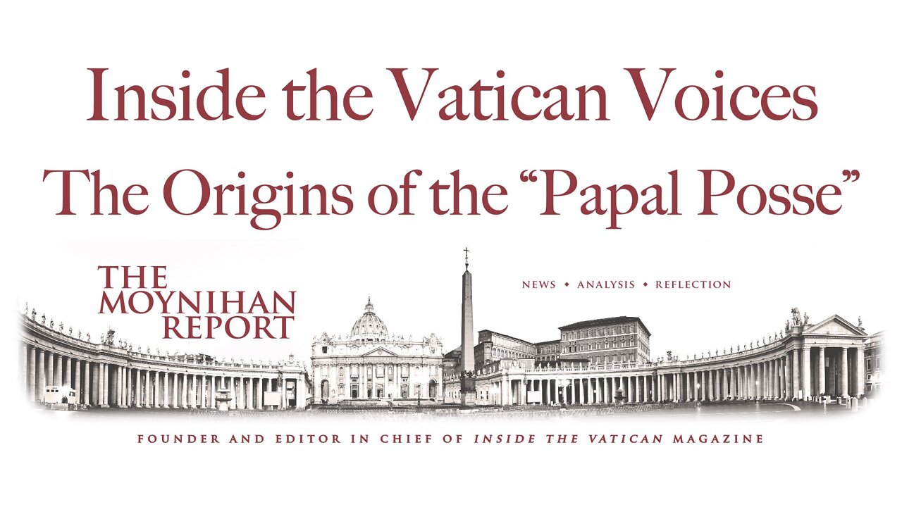 Inside the Vatican Voices: The Origins of the "Papal Posse", ITV Writer's Chat W/ Dr. Robert Royal