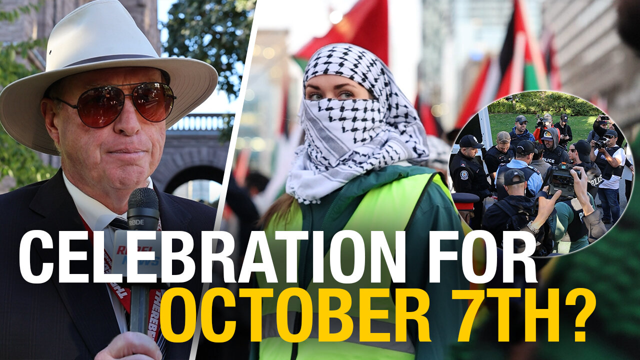 Pro-Hamas protesters chant for genocide during Oct. 7 memorial in Toronto