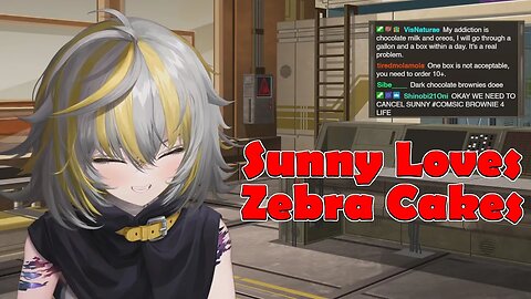 @SunnySplosion Loves Zebra Cakes #vtuber #clips