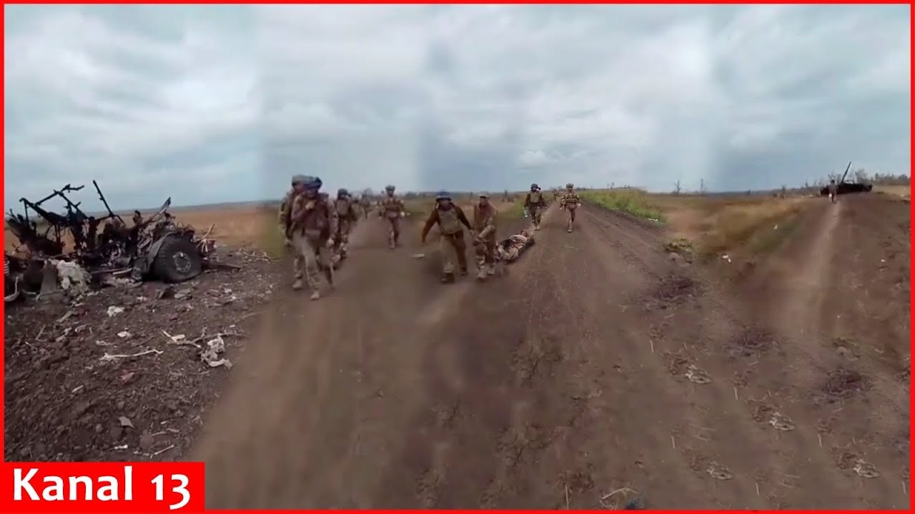 Footage of Ukrainian Soldiers after heavy Battle