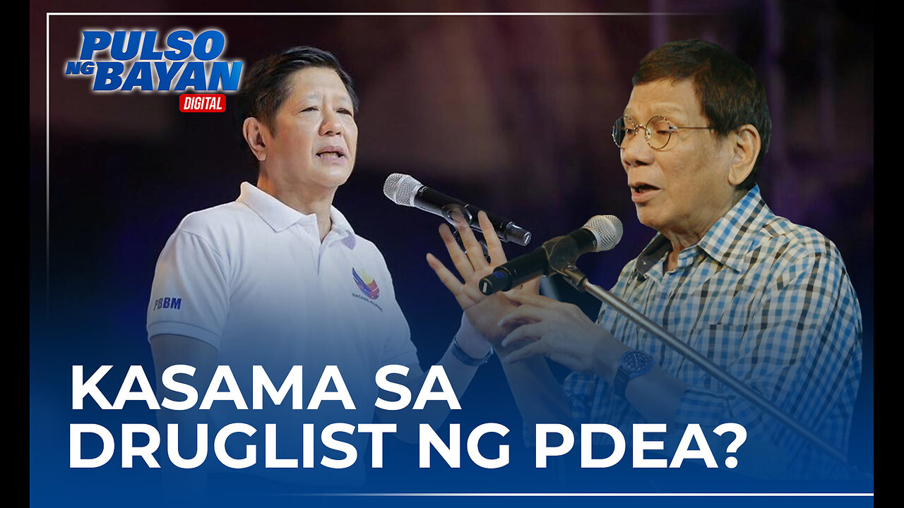 Marcos jr. kasama sa druglist ng PDEA- Duterte