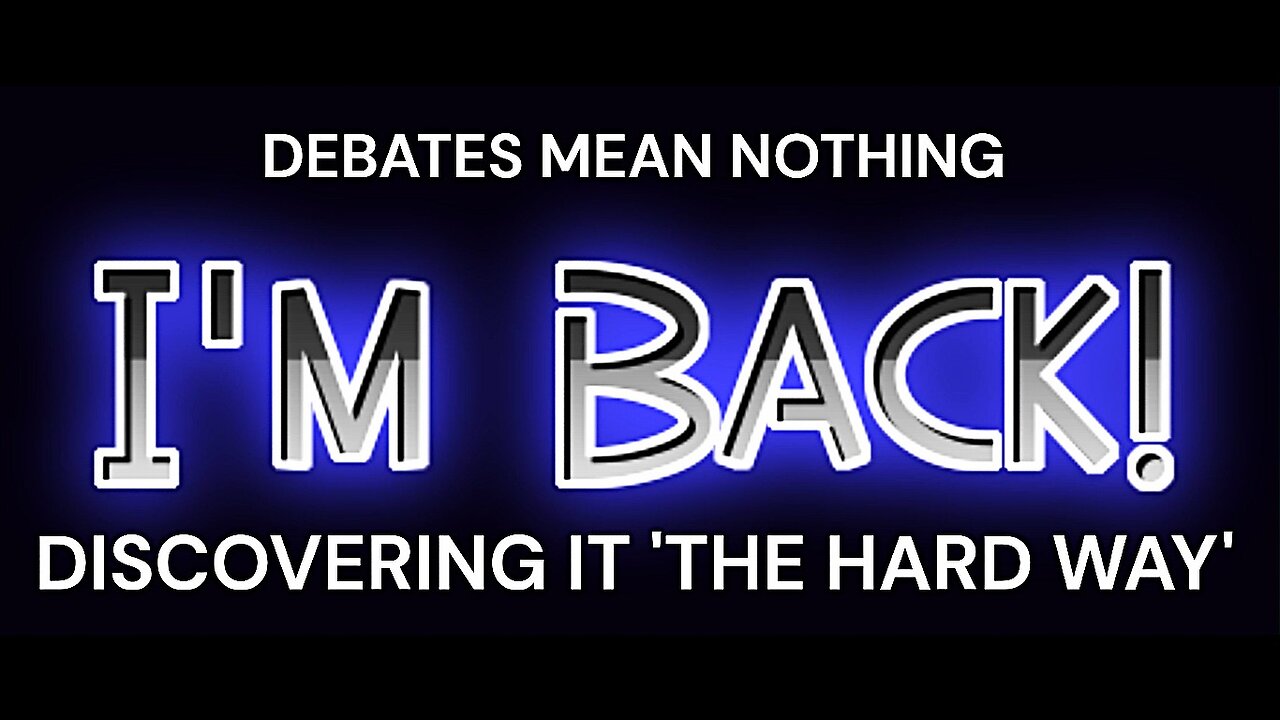 THIS IS WHY PRESIDENTIAL DEBATES ARE WORTHLESS AT BEST.