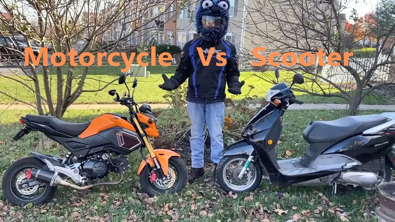 Scooter vs motorcycle. Dfferences and benefits.