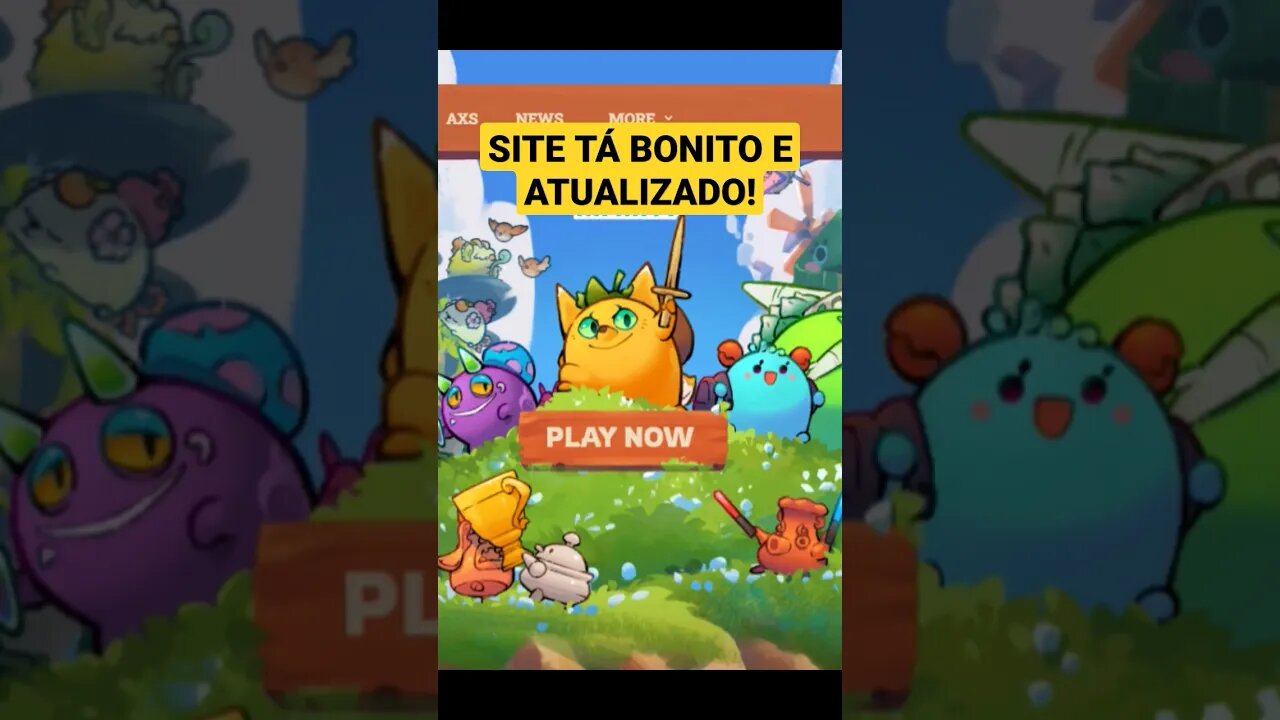 AXIE INFINITY: SITE ATUALIZADO!