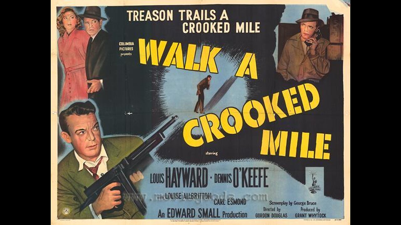 Walk a Crooked Mile 1948 colorized (Louis Hayward)