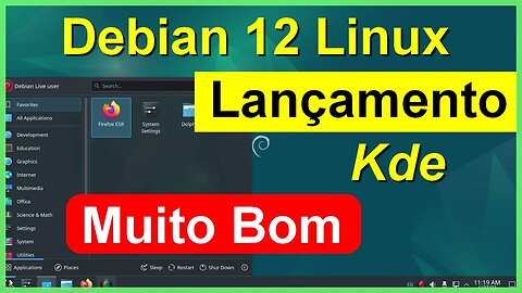 Debian 12 "Bookworm" Kde. Uma das melhores Releases do Debian. Agora com firmware incluso