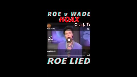 Roe V Wade Hoax