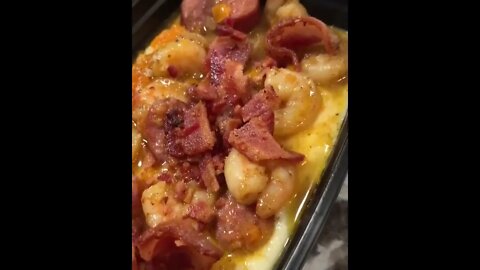 🦐Shrimp & grits | @bbac_clt on IG 🤑🦐🎯 #shorts