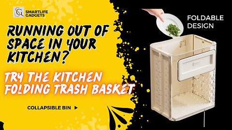Running Out of Space in Your Kitchen? Try the Kitchen Folding Trash Basket for a Compact Solution