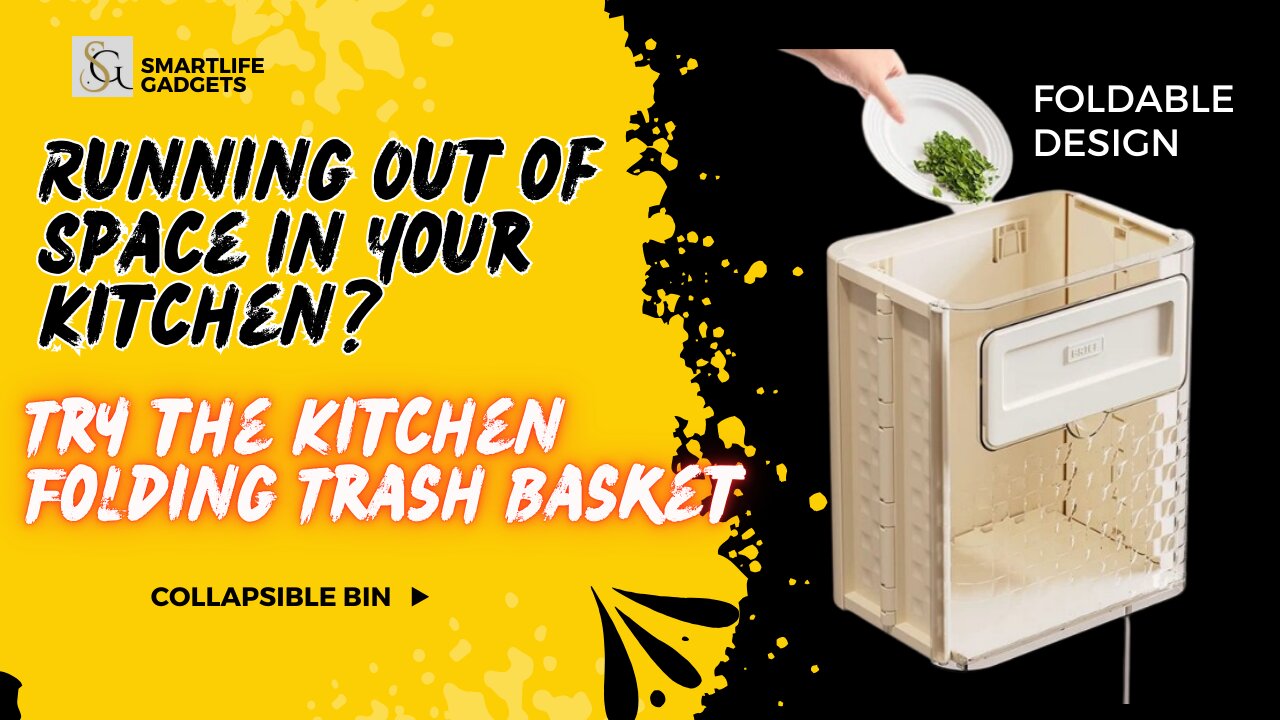 Running Out of Space in Your Kitchen? Try the Kitchen Folding Trash Basket for a Compact Solution