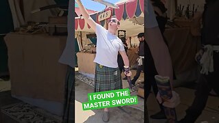 Found the REAL Master Sword from Zelda! #zelda #zeldatearsofthekingdom #shorts