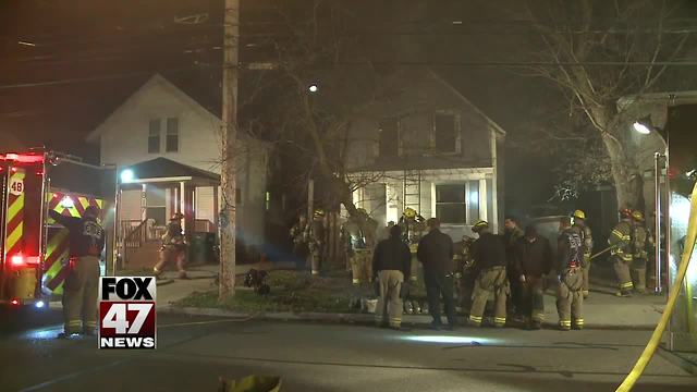 Fire breaks out at home in Lansing