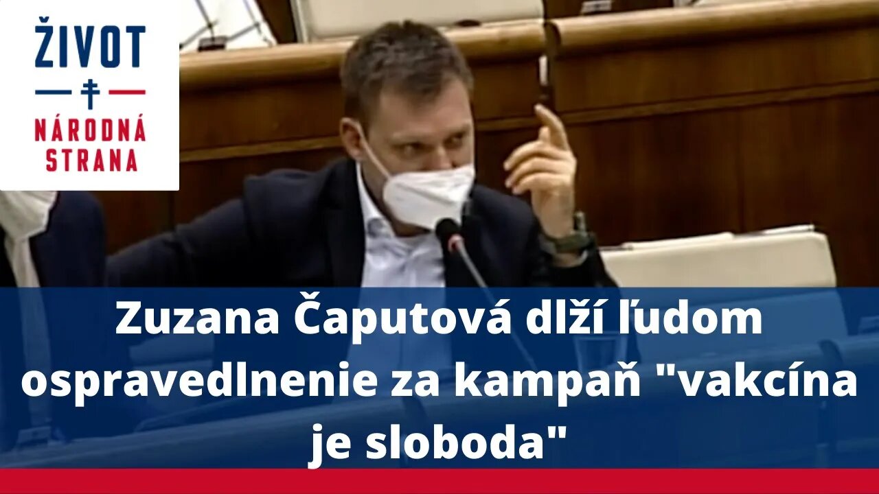 Zuzana Čaputová dlží ľudom ospravedlnenie za kampaň "vakcína je sloboda"