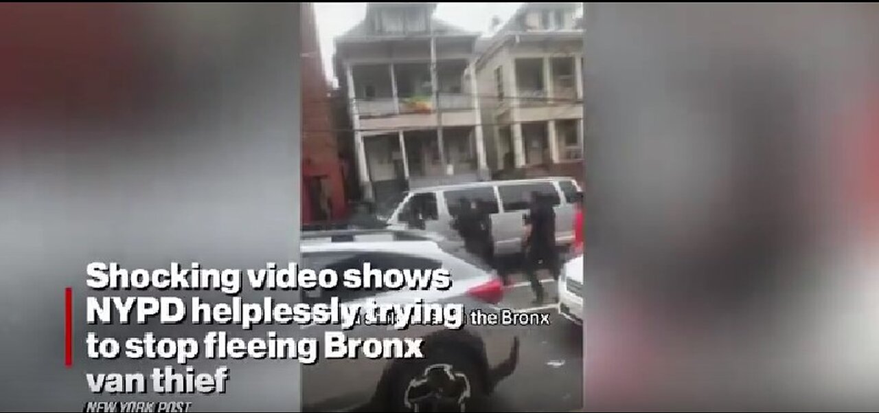 6 Bronx Cops Fail to Stop Car Thief Using Van as a Battering Ram