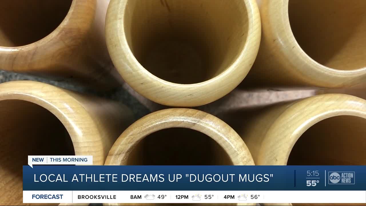 Florida minor league pitcher turns broken dreams into best-selling drinking bats called Dugout Mugs