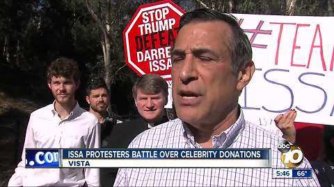 Celebrities go up against Congressman Issa, which sparks support from local veterans