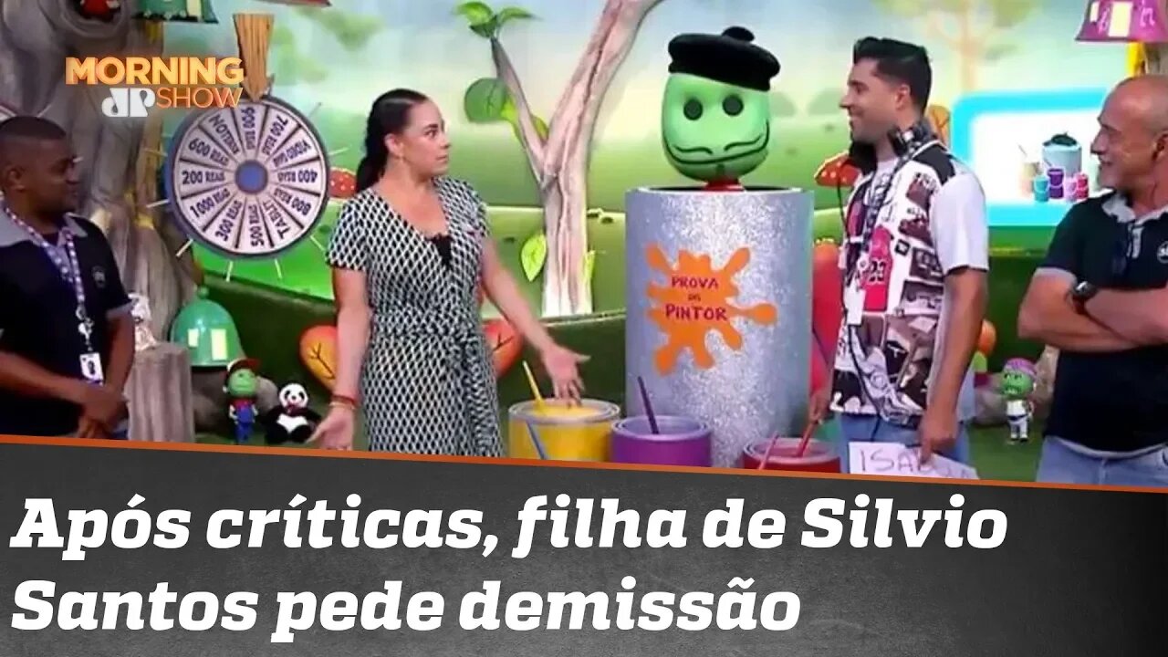 Após críticas por comportamento no ar, filha de Silvio Santos pede demissão do SBT