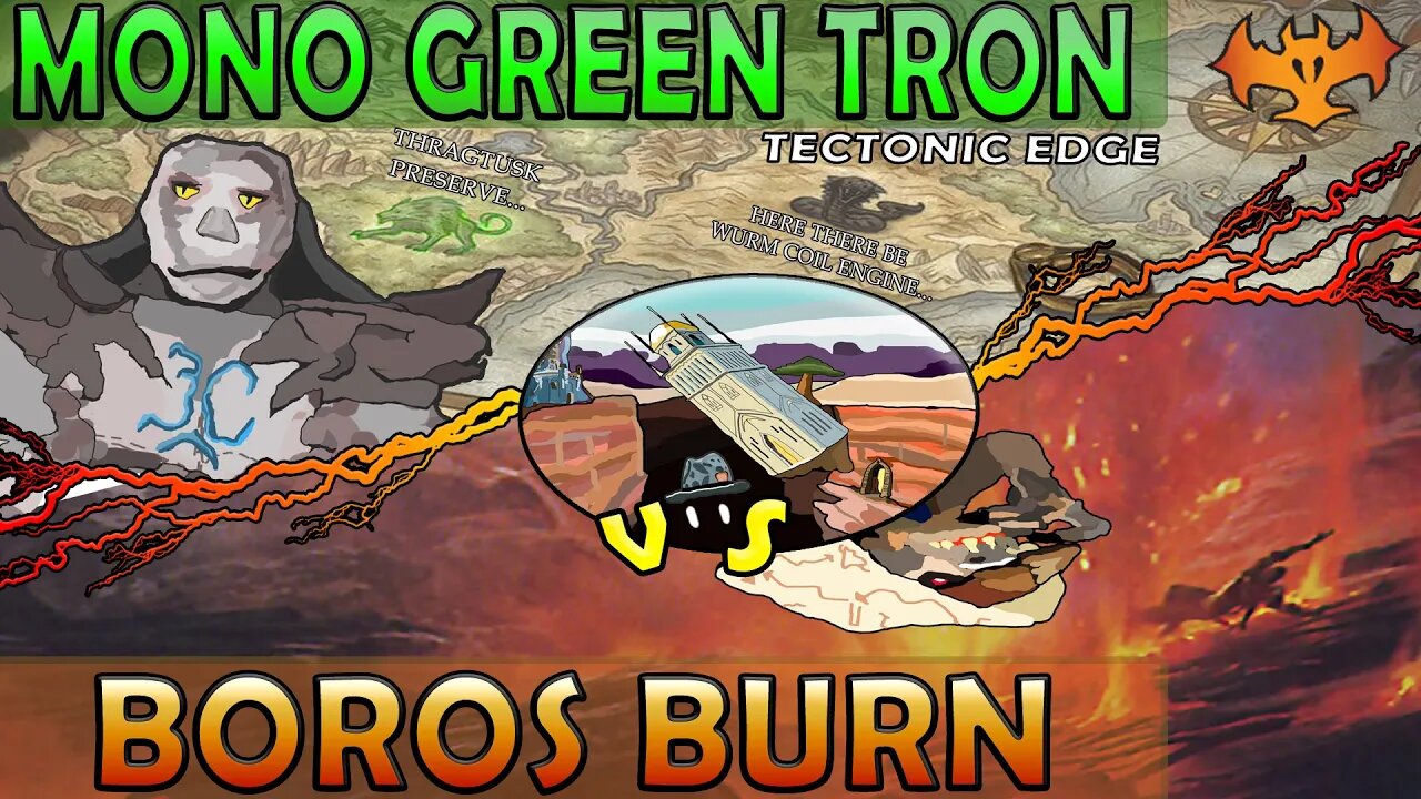 Mono Green Tron VS Burn｜Down to a Top Deck! ｜Magic The Gathering Online Modern League Match