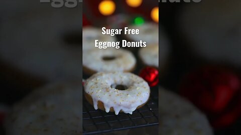 Sugar Free Eggnog Donuts ihackeddiabetes.com