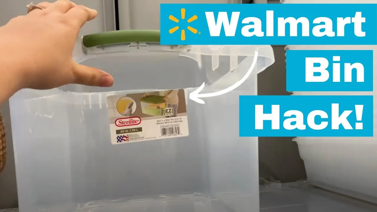 Buy a cheap Walmart bin to copy this brilliant idea!