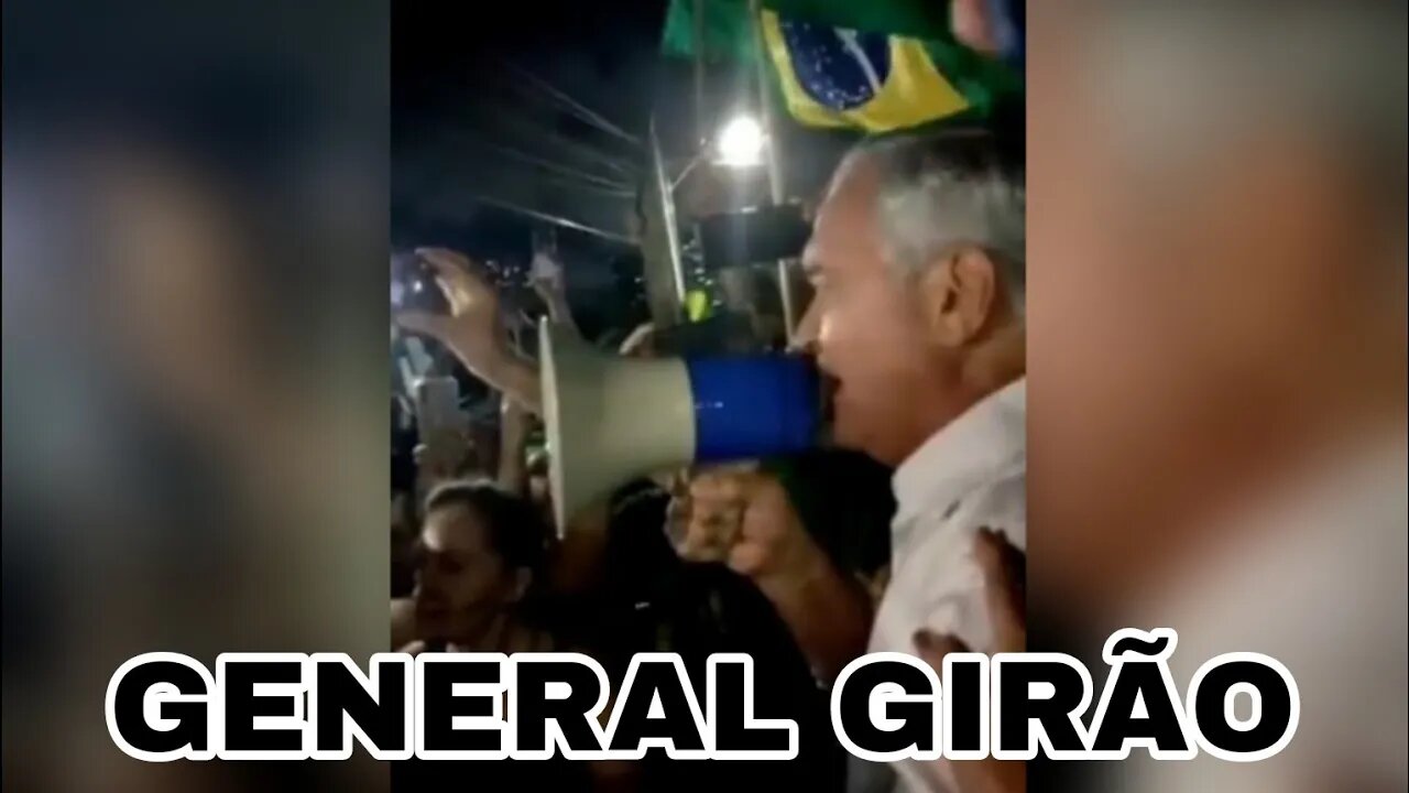 AGORA - General Girão na frente do QG Fala que teremos um excelente Natal