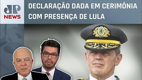 Comandante do Exército diz que “a força é apolítica e apartidária”; Kobayashi e Motta comentam