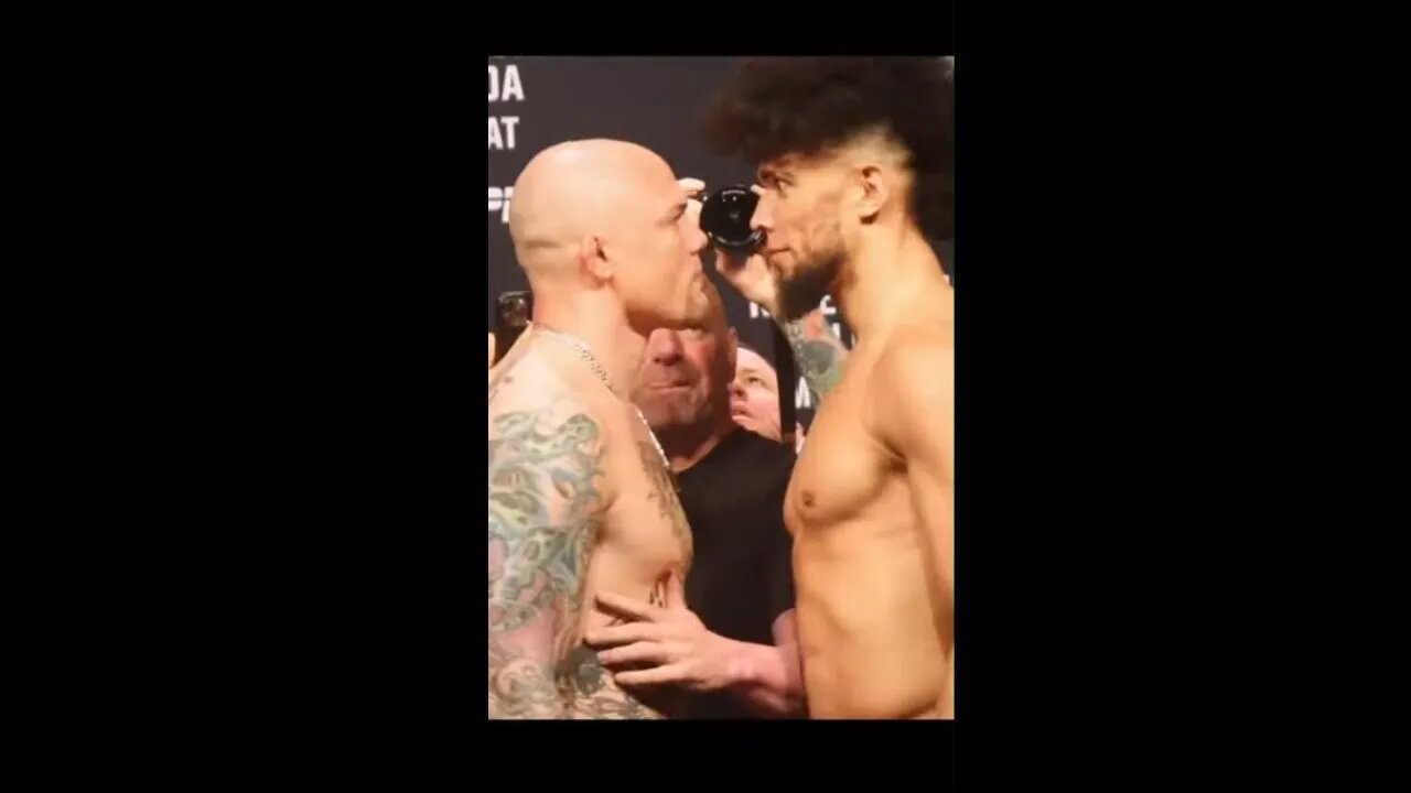 Anthony Smith vs Johnny Walker Final face off, No Love ! #shorts #ufc #anthonysmith #johnnywalker