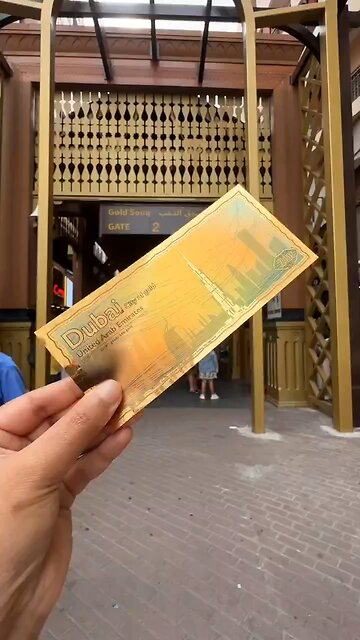 This is Dubai's first 24-karat gold note
