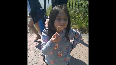 My little cute baby girls are loving dandelions- fun time together