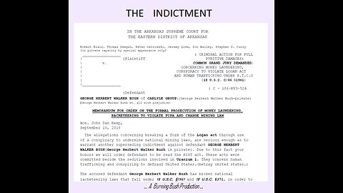 THE INDICTMENT . . . et. al.