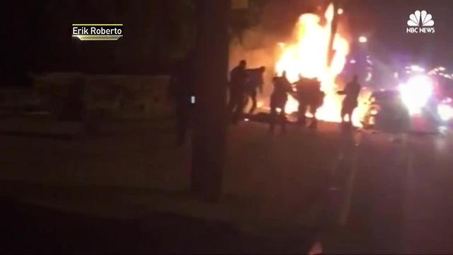 Video shows NJ cops kicking burning man