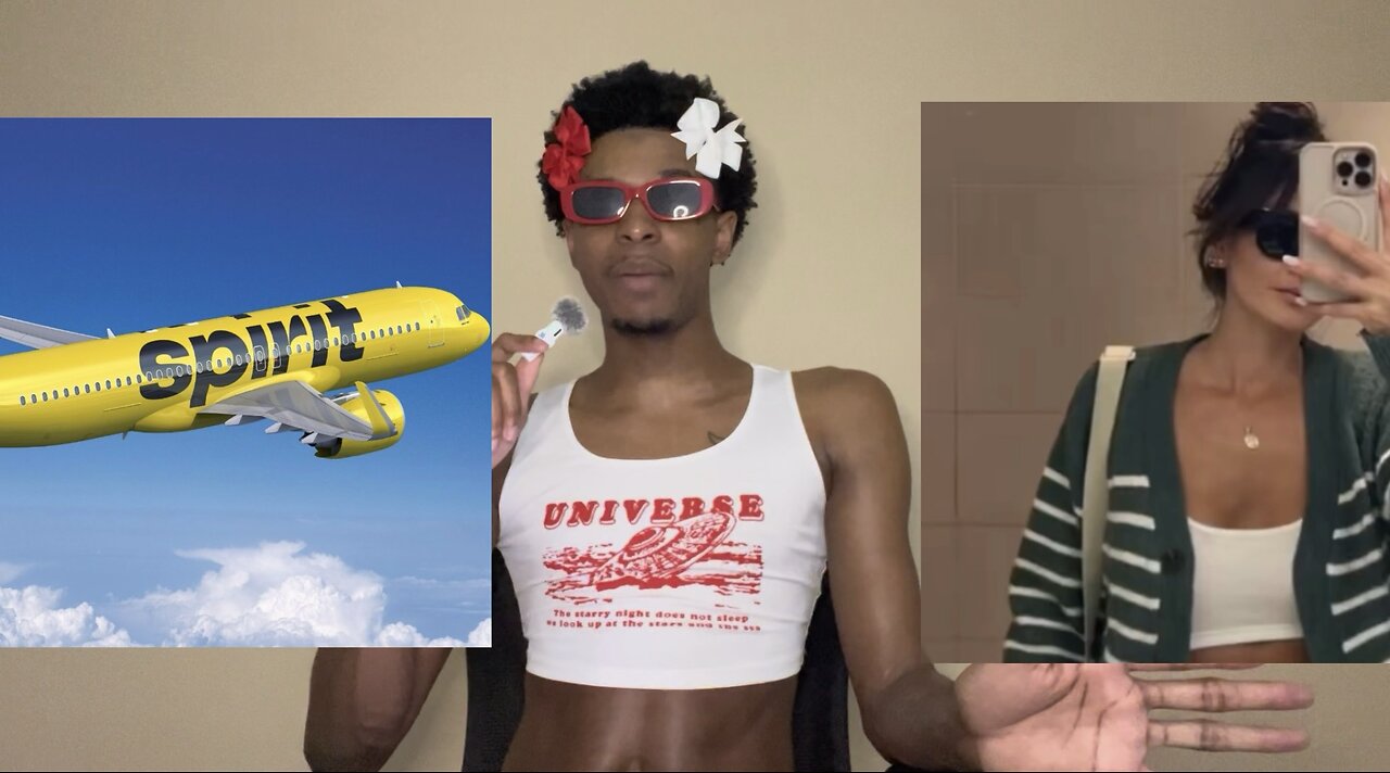 Spirit Airlines REMOVES passengers for wearing CROPTOP #spiritairlines #trump #kamala