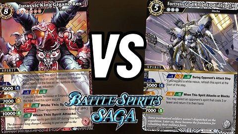 White Odin Control VS Red Tyranno Aggro Gameplay | Battle Spirits Saga