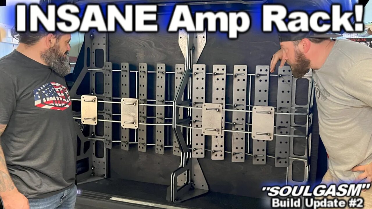 Insane 40 Piece Steel Plate Amp Rack for "Soulgasm" Intricate parts Laser Cut & Welded (update 2)