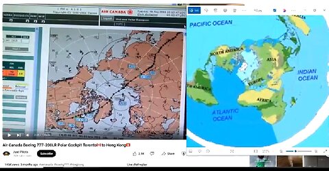 AIR CANADA'S FLAT EARTH MAP 👊