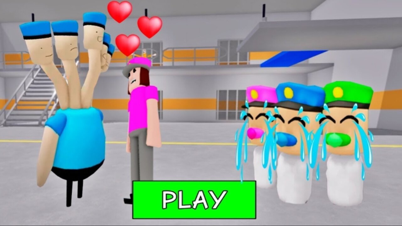 SECRET UPDATE | POLICE COP FALL IN LOVE WITH BABY POLICE GIRL? SCARY OBBY ROBLOX #roblox #obby