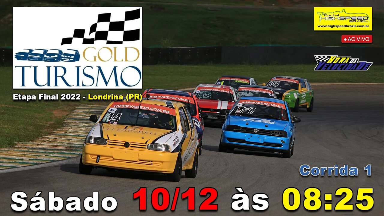 GOLD TURISMO | Corrida 1 | 4ª Etapa - Final 2022 | Londrina (PR) | Ao Vivo