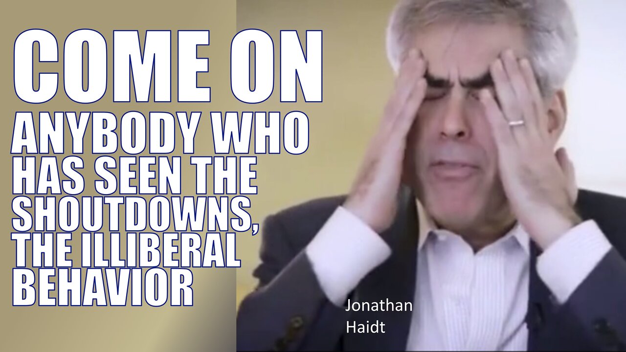 (2:30) Universities are on the Rocks. Jonathan Haidt and Jordon Peterson